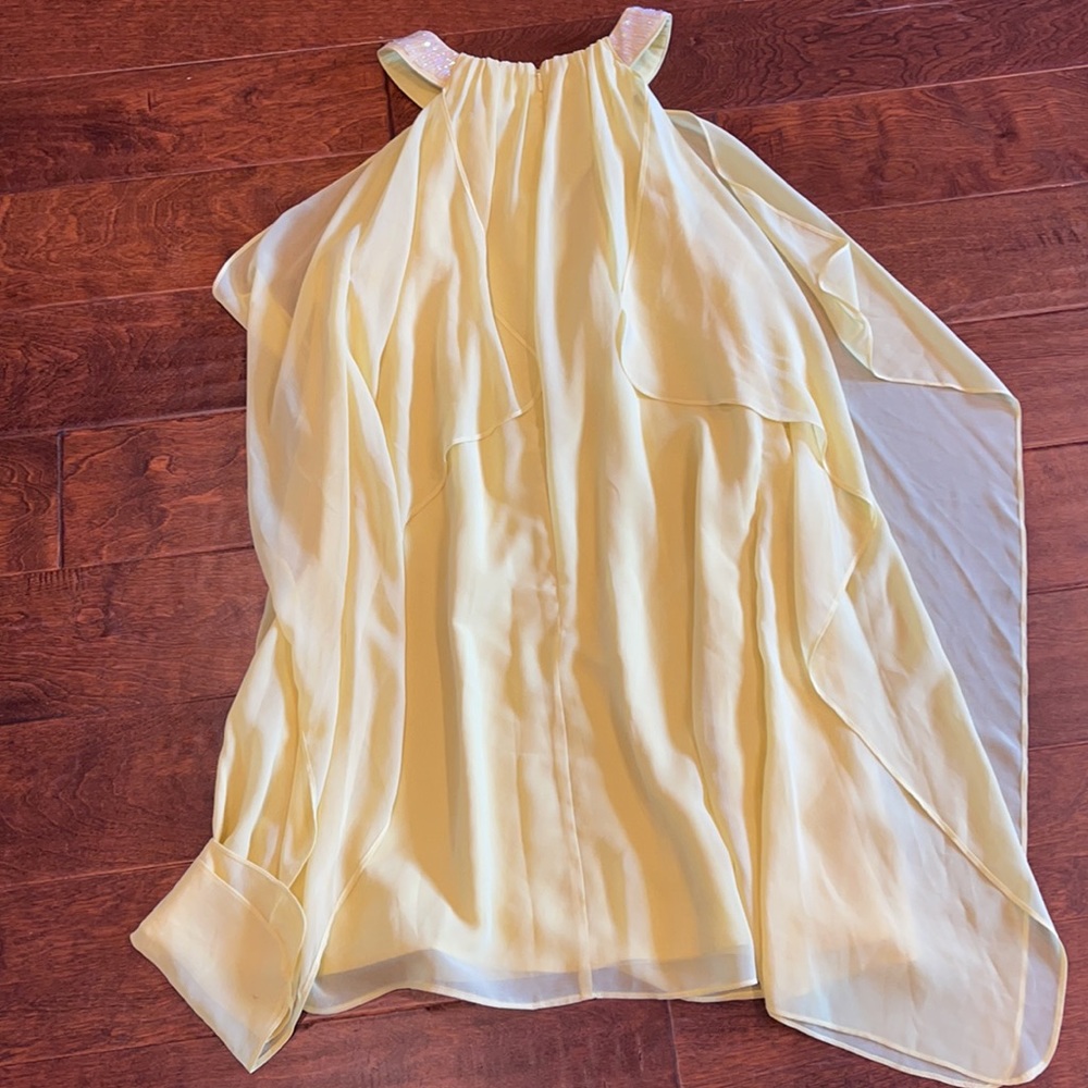 Badgley Mischka For Cache Size 8 Halter Dress - image 5